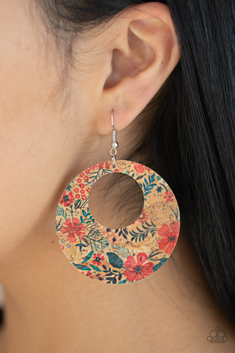 Paparazzi Accessories ✽ Put A Cork In It - Red Earrings✽Flat Rate Ship $4.50✽