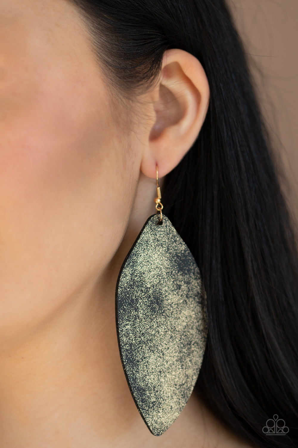 Paparazzi Accessories ✽ Serenely Smattered - Gold Earrings✽Flat Rate Ship $4.50✽