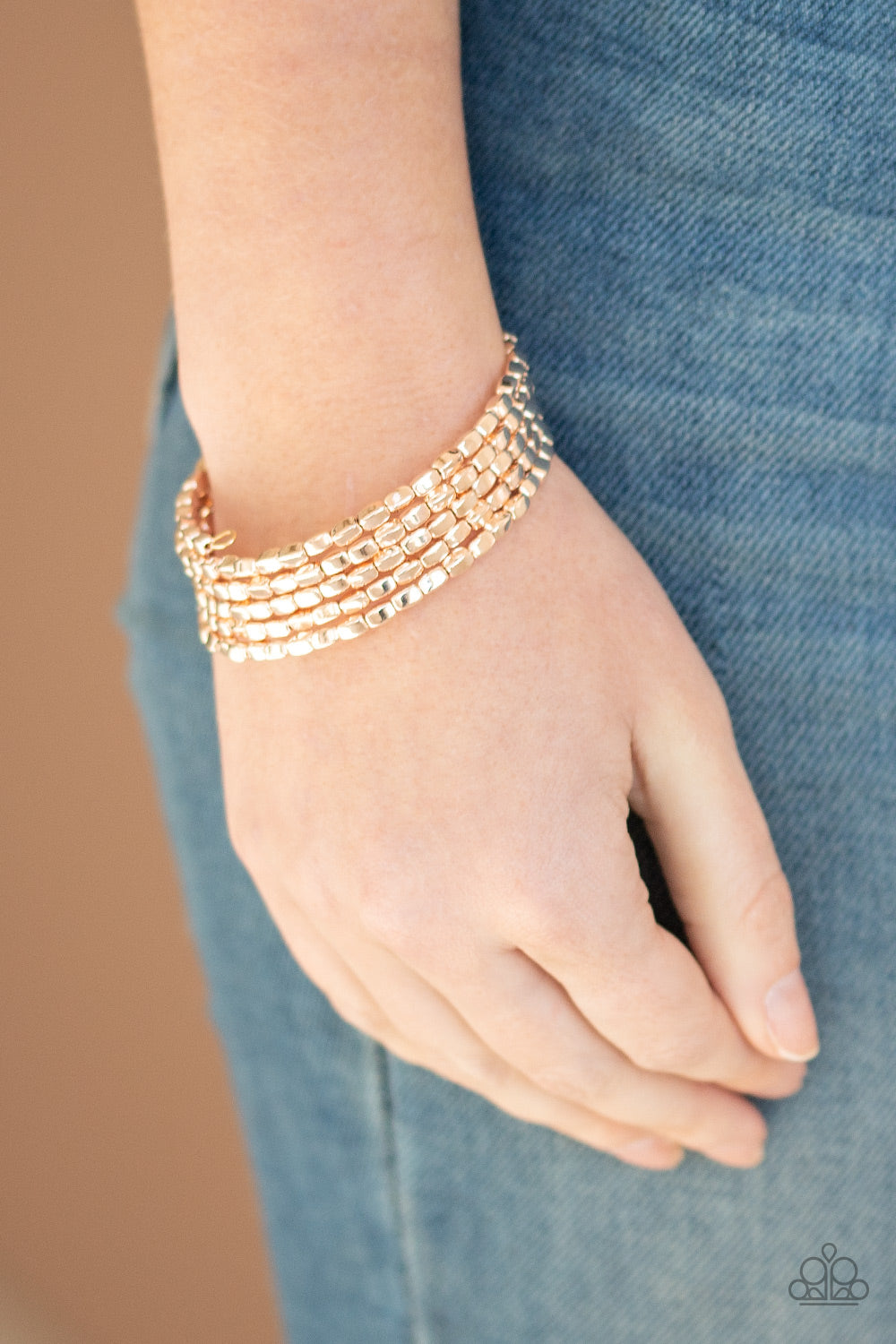 Paparazzi Accessories ✽ Stunningly Stacked - Rose Gold Bracelet✽Flat Rate Ship $4.50✽