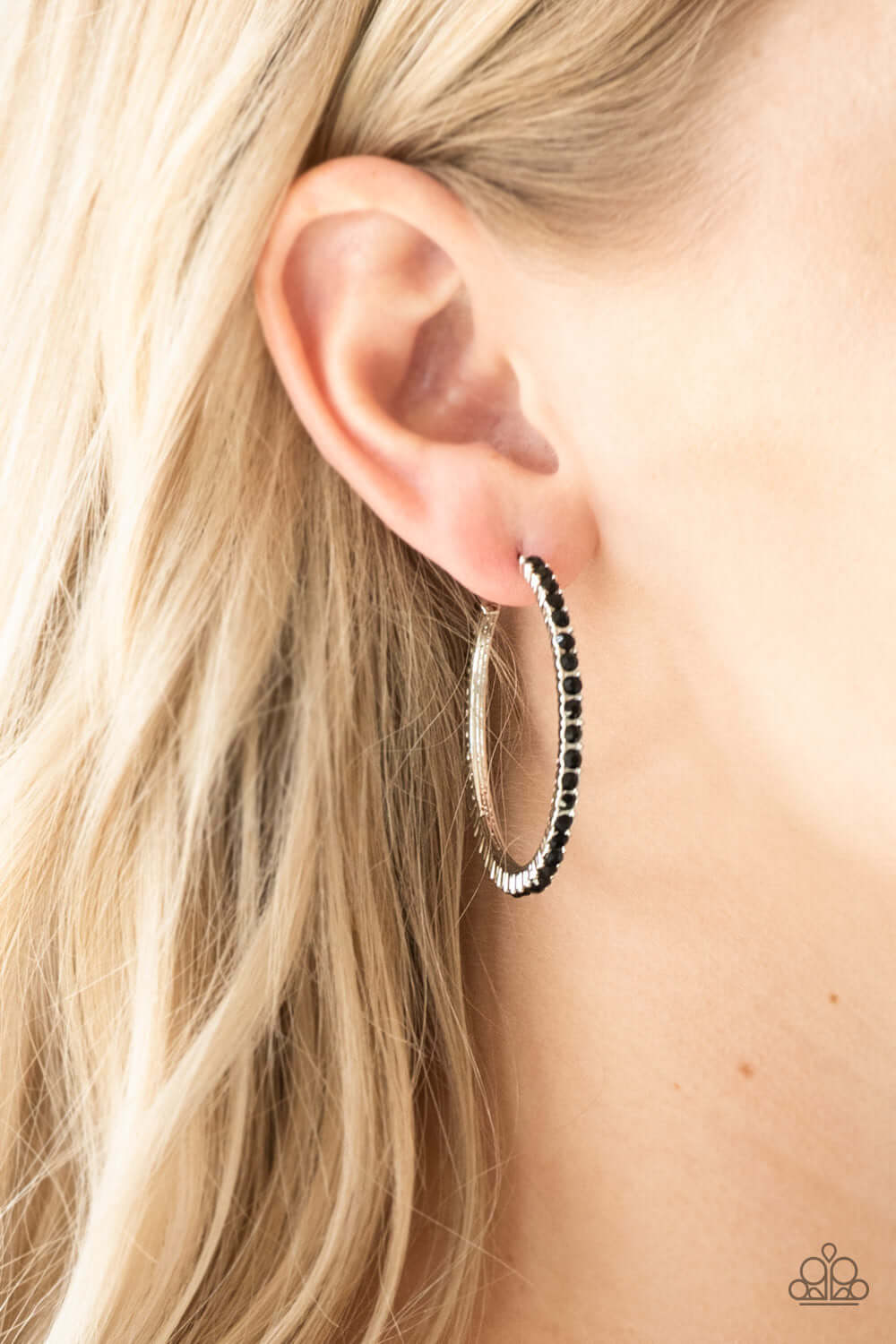 Paparazzi Accessories ✽ Must Be The Money - Black Earrings✽Flat Rate Ship $4.50✽ - Image #2