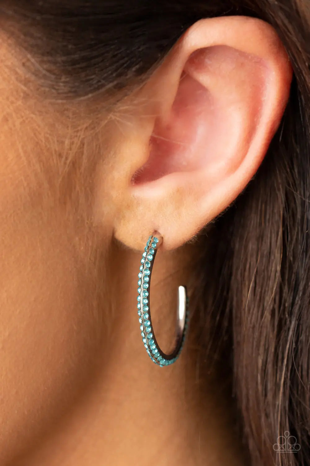 Paparazzi Accessories ✽ Dont Think Twice - Blue Earrings✽Flat Rate Ship $4.50✽ - Image #2