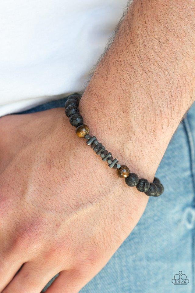Paparazzi Accessories ❋Courage - Brown Bracelet❋ Flat Rate Ship $4.50❋ - Image #2