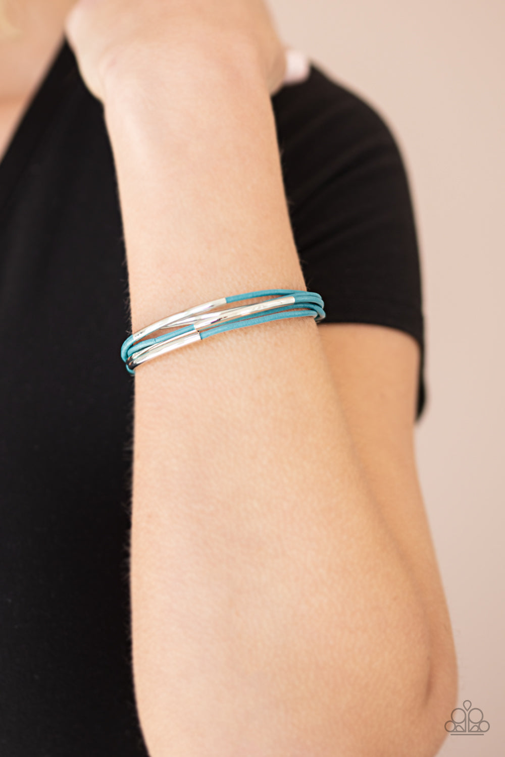 Paparazzi Accessories ✽ Power CORD - Blue Bracelet✽Flat Rate Ship $4.50✽