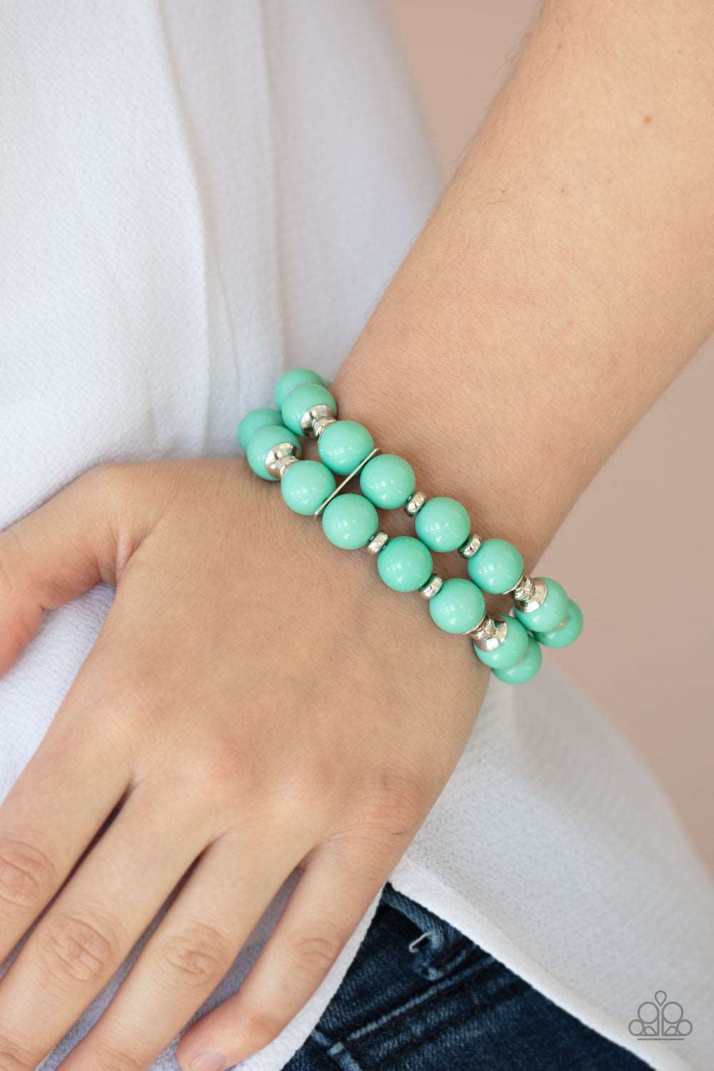 Paparazzi Accessories ✽ Bubble Blast Off - Green Bracelet✽Flat Rate Ship $4.50✽