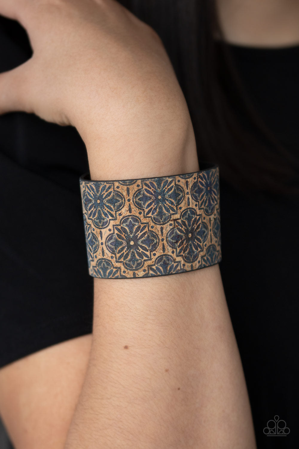 Paparazzi Accessories ✽ Cork Culture - Blue Bracelet✽Flat Rate Ship $4.50✽