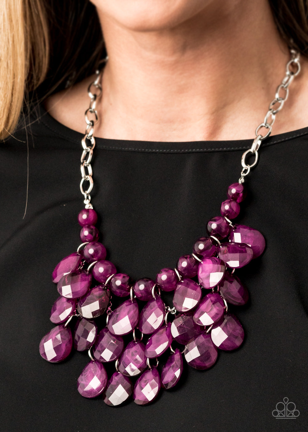 Paparazzi Accessories ✽ Sorry To Burst Your Bubble - Purple Necklace✽Flat Rate Ship $4.50✽