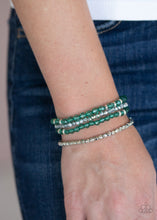 Load image into Gallery viewer, Paparazzi Accessories ✽ Crystal Crush - Green Bracelet✽Flat Rate Ship $4.50✽