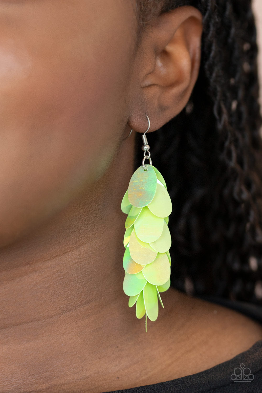 Paparazzi Accessories ✽ Stellar In Sequins - Green Earrings✽Flat Rate Ship $4.50✽ - Blingflingbykat
