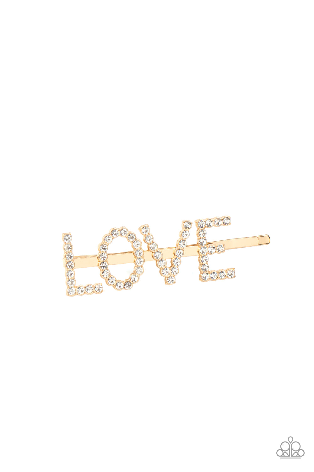 Paparazzi Accessories ✽ All You Need Is Love - Gold Heart Hair Clip✽Flat Rate Ship $4.50✽
