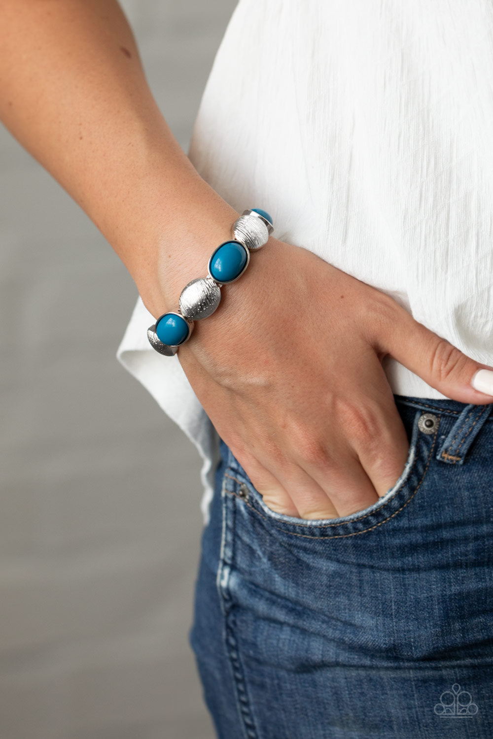Paparazzi Accessories ✽ Decadently Dewy - Blue Bracelet✽Flat Rate Ship $4.50✽