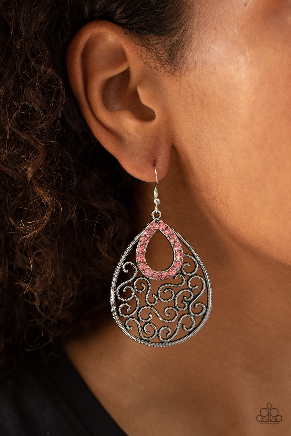 Paparazzi Accessories ✽ Seize The Stage - Pink Earrings✽Flat Rate Ship $4.50✽
