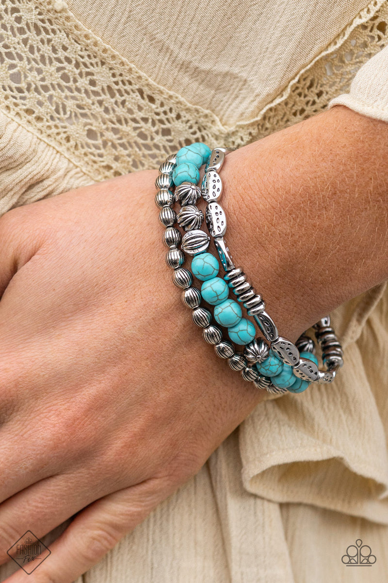 Paparazzi Accessories ❋Trail Mix Mecca - Blue Bracelet❋ Flat Rate Ship $4.50❋