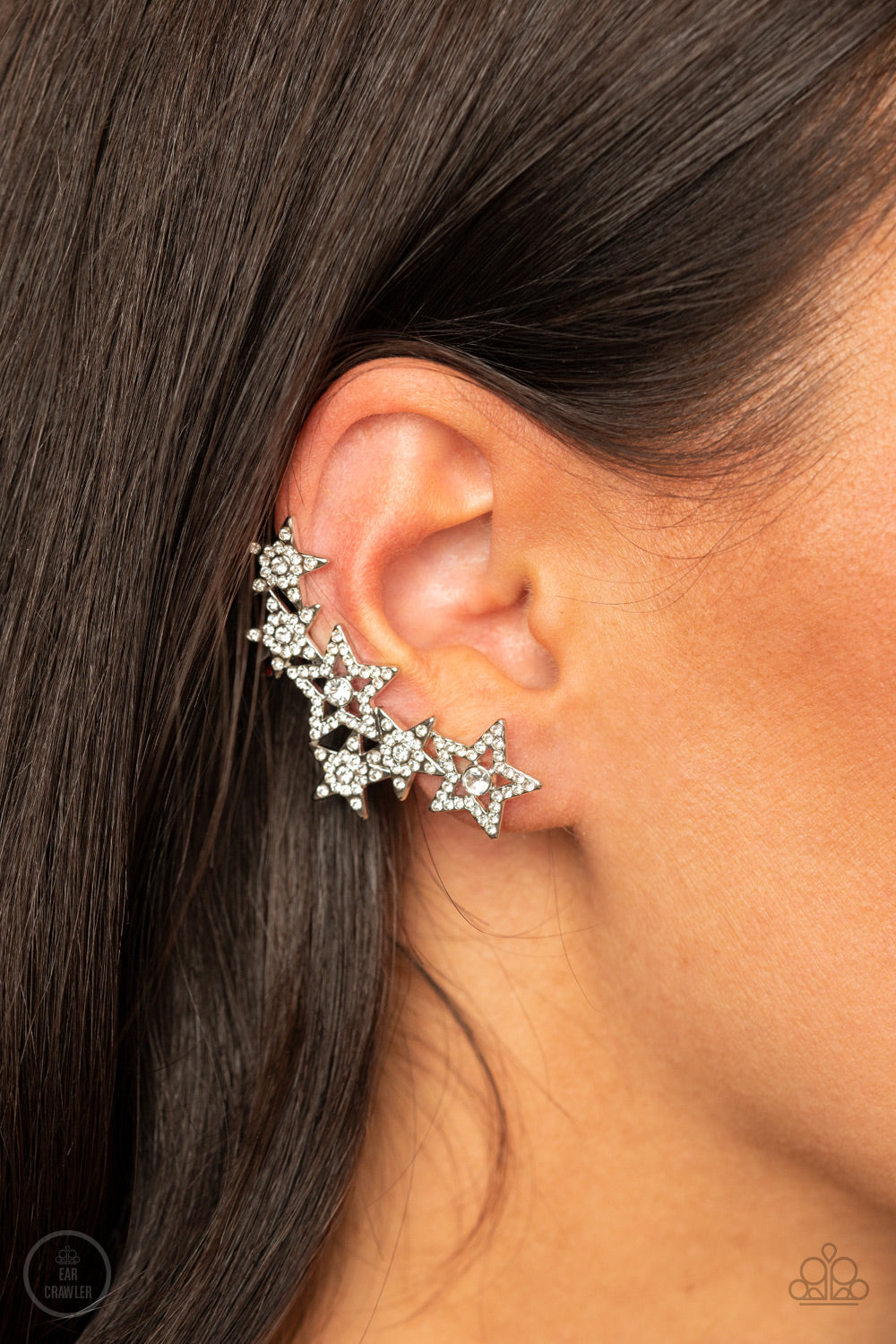 Paparazzi Accessories ✽ Star-Spangled Shimmer - White Post Earrings✽Flat Rate Ship $4.50✽ - Blingflingbykat