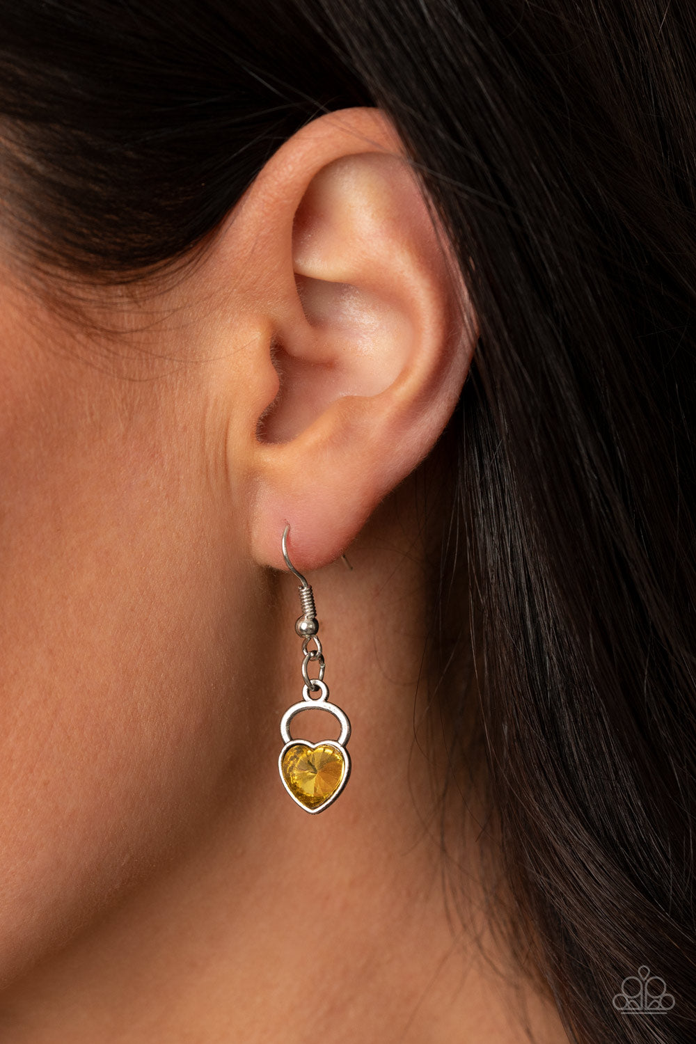 Paparazzi Accessories ✽ HEART On Your Heels - Yellow Necklace✽Flat Rate Ship $4.50✽