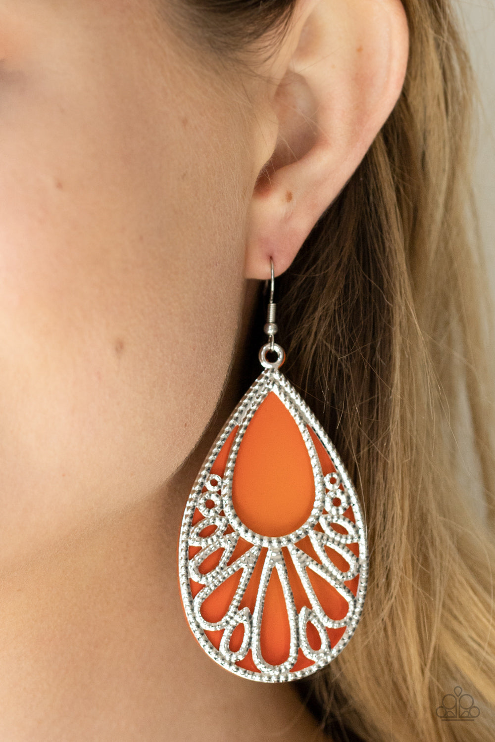 Paparazzi Accessories ✽ Loud and Proud - Orange Earrings✽Flat Rate Ship $4.50✽