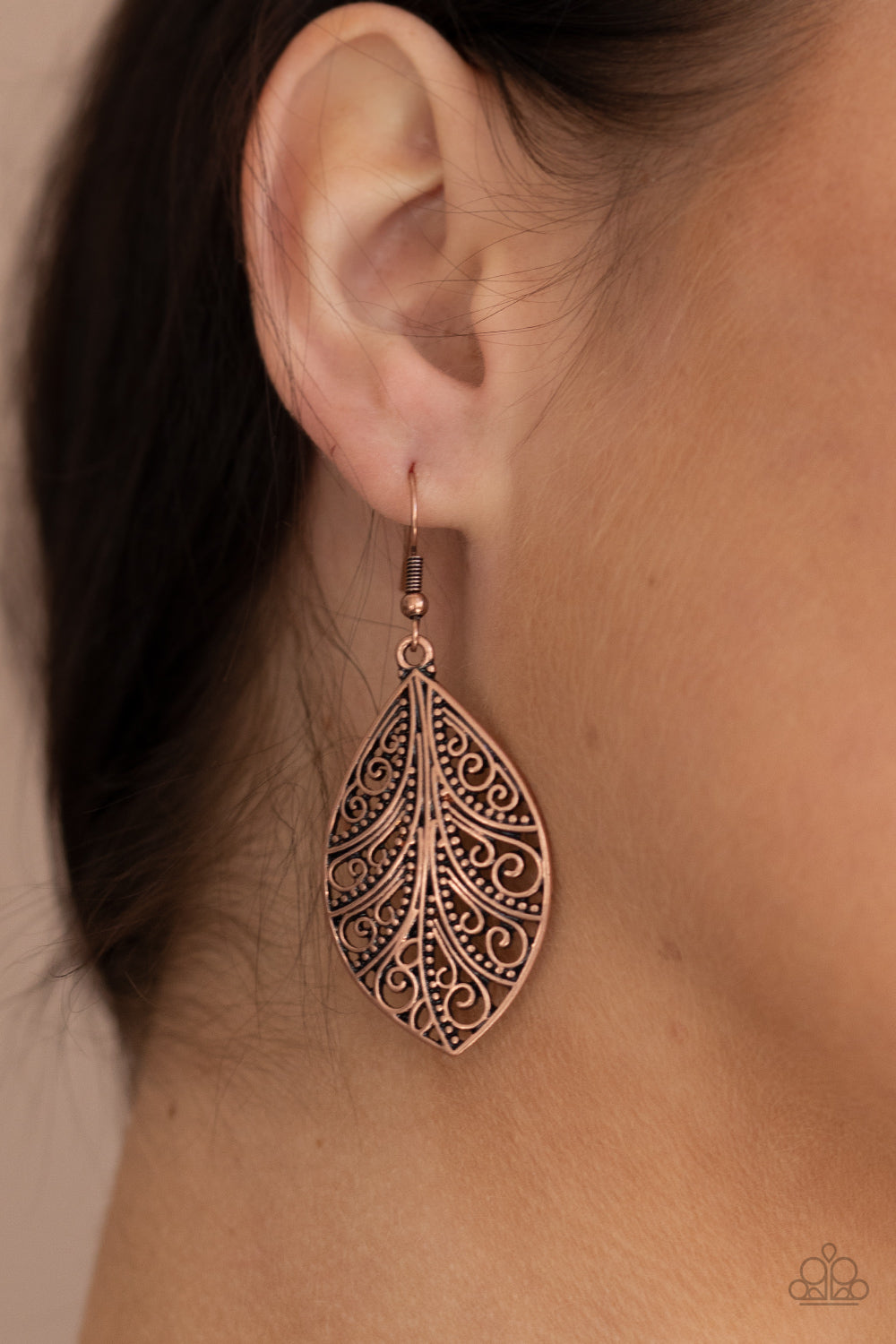 Paparazzi Accessories ✽ One VINE Day - Copper Earrings✽Flat Rate Ship $4.50✽