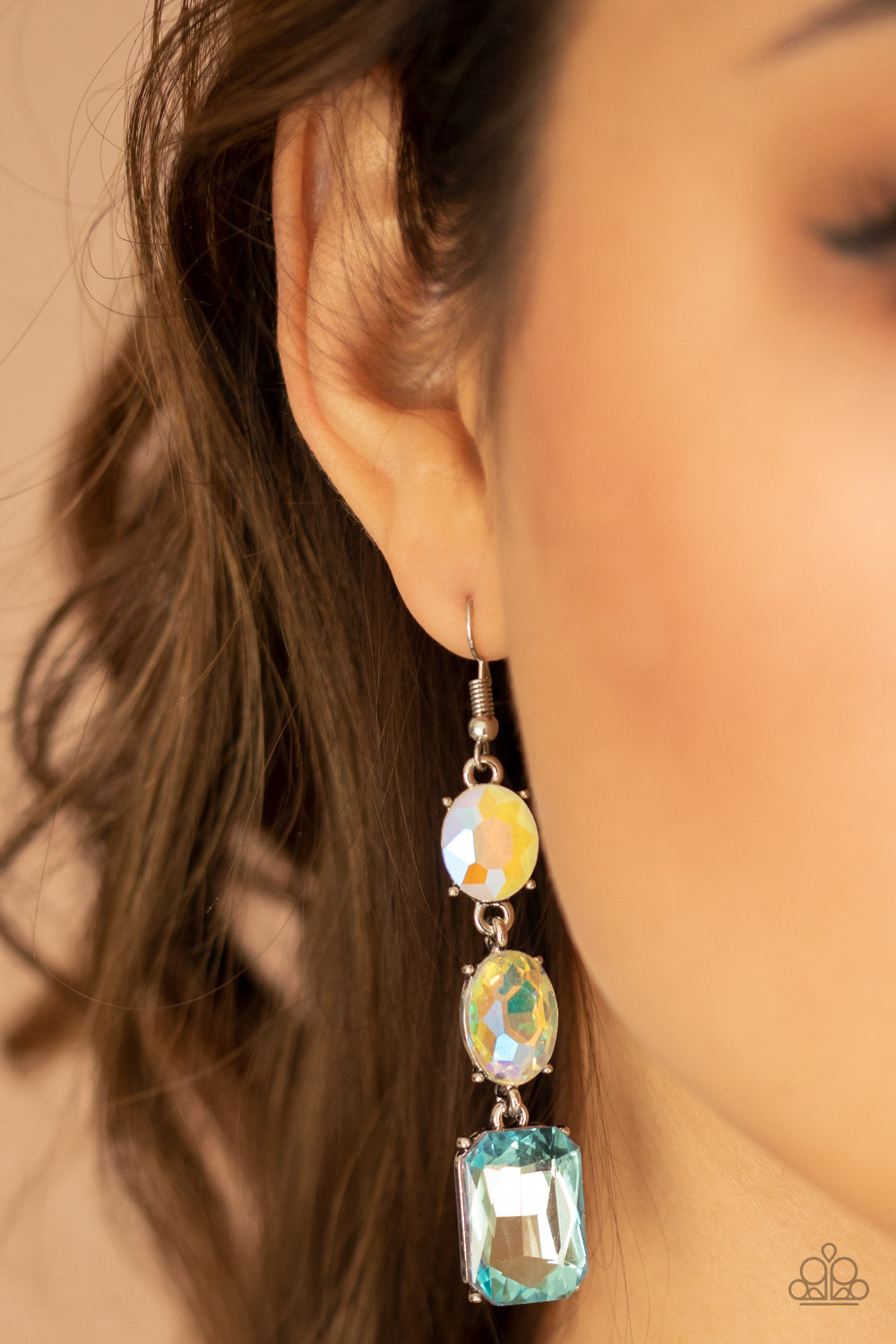 Paparazzi Accessories ✽ Dripping In Melodrama - Blue Earrings✽Flat Rate Ship $4.50✽