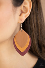 Load image into Gallery viewer, Paparazzi Accessories ✽ Light as a LEATHER - Red Earrings✽Flat Rate Ship $4.50✽