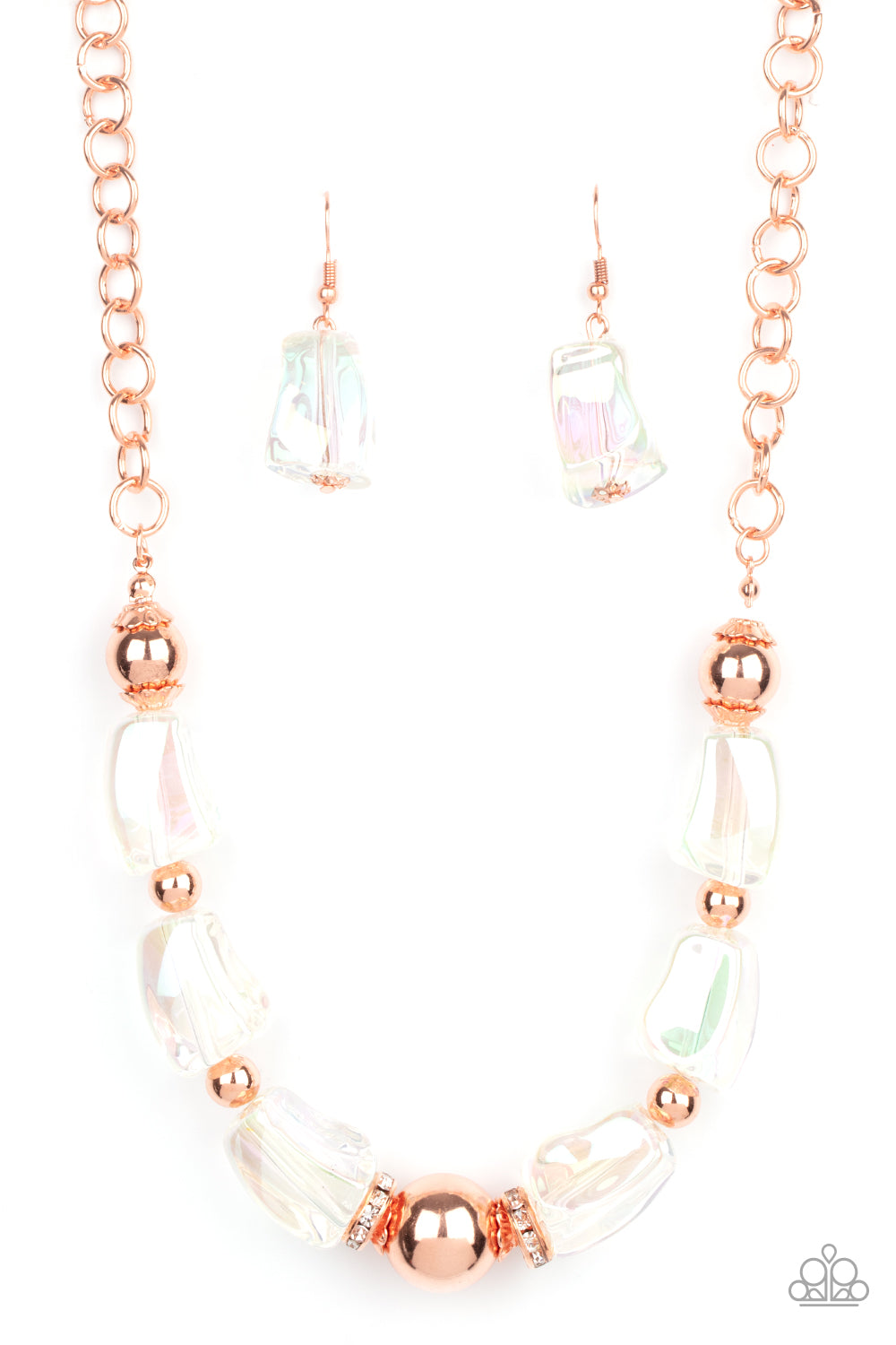 brought✽to✽you✽by✽blingflingbykatiridescently-ice-queen-copper-necklace✽paparazzi-accessories