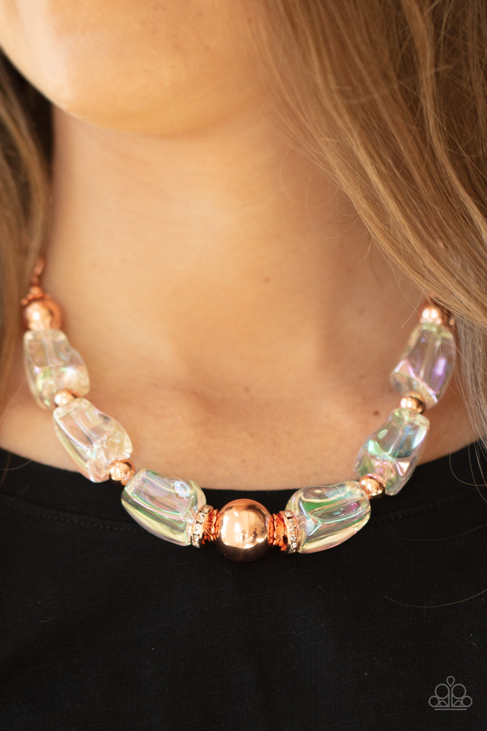 Paparazzi Accessories ✽ Iridescently Ice Queen - Copper Necklace✽Flat Rate Ship $4.50✽