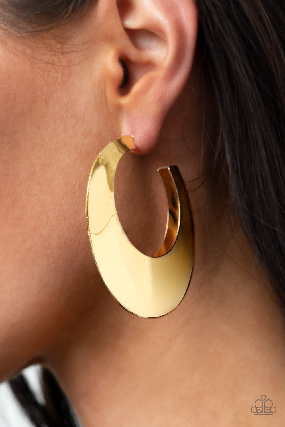 Paparazzi Accessories ❋Going OVAL-board - Gold Earrings❋ Flat Rate Ship $4.50❋