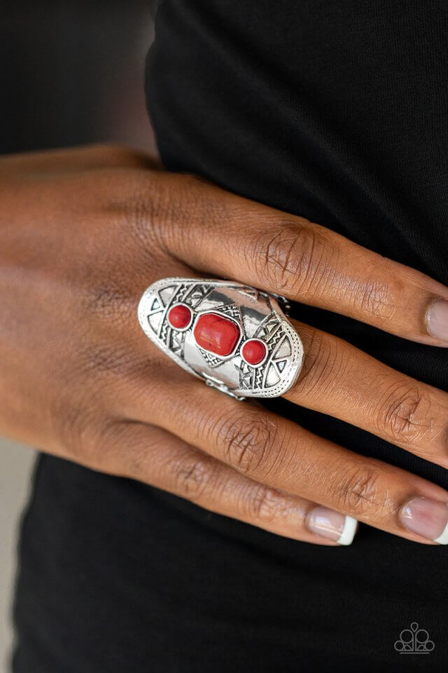Paparazzi Accessories ❋Desert Paint - Red Ring❋ Flat Rate Ship $4.50❋ - Image #2