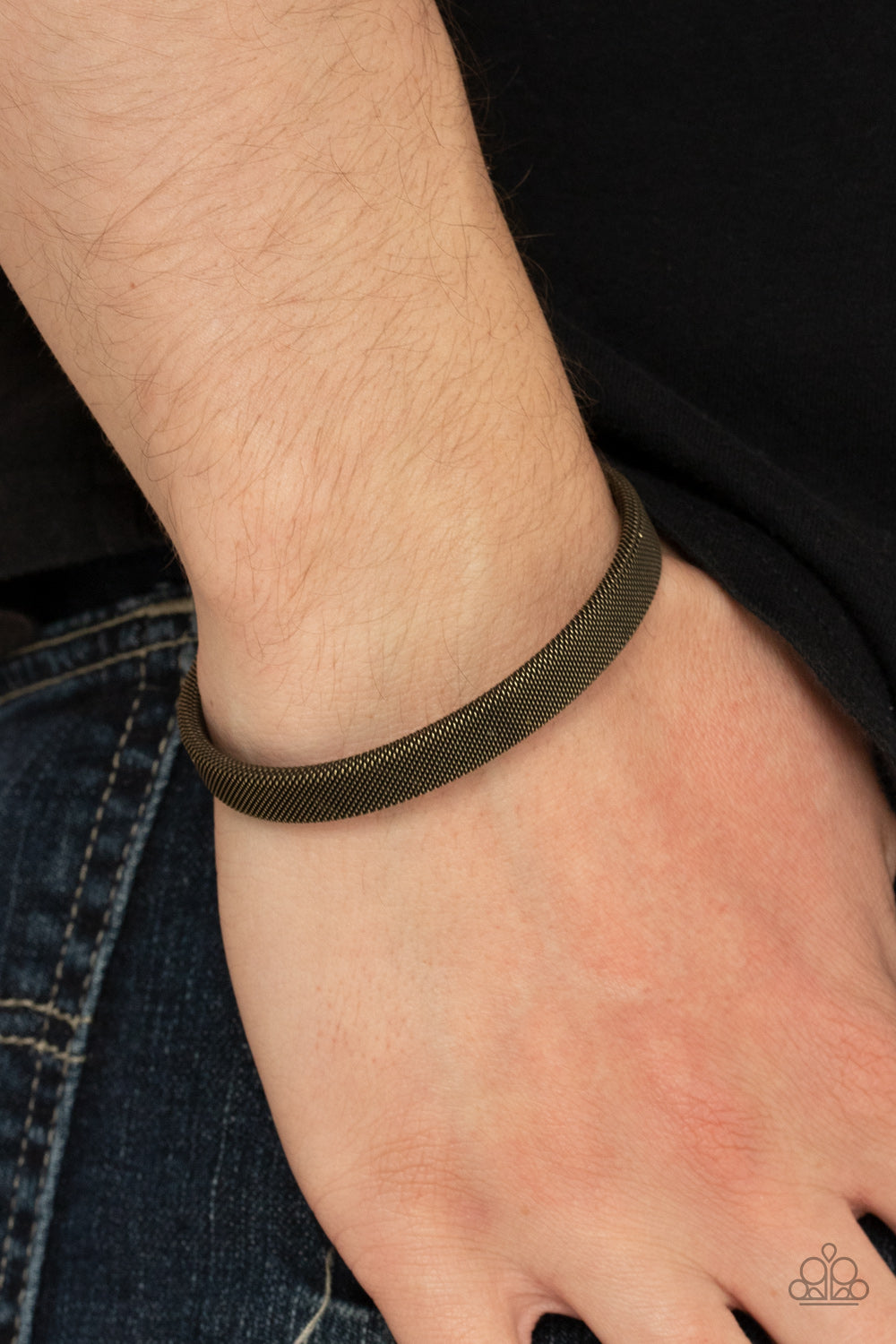 Paparazzi Accessories ❋Quit MESHing around - Brass Mens Bracelet❋ Flat Rate Ship $4.50❋
