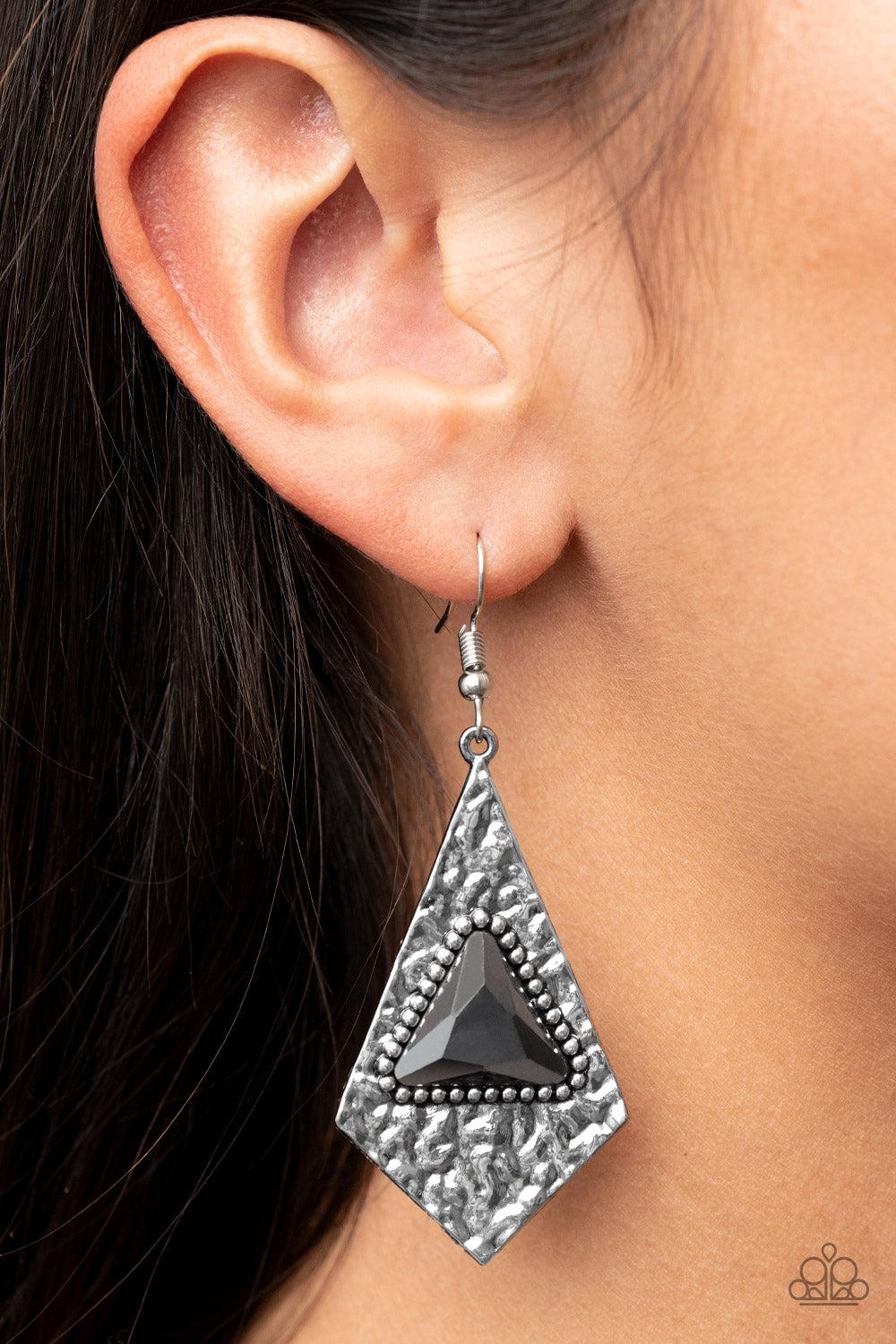 Paparazzi Accessories ❋Cosmic Destination - Silver Earrings❋ Flat Rate Ship $4.50❋ - Image #2