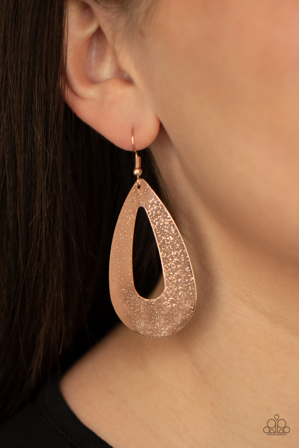 Paparazzi Accessories ❋Hand It OVAL! - Rose Gold Earrings❋ Flat Rate Ship $4.50❋