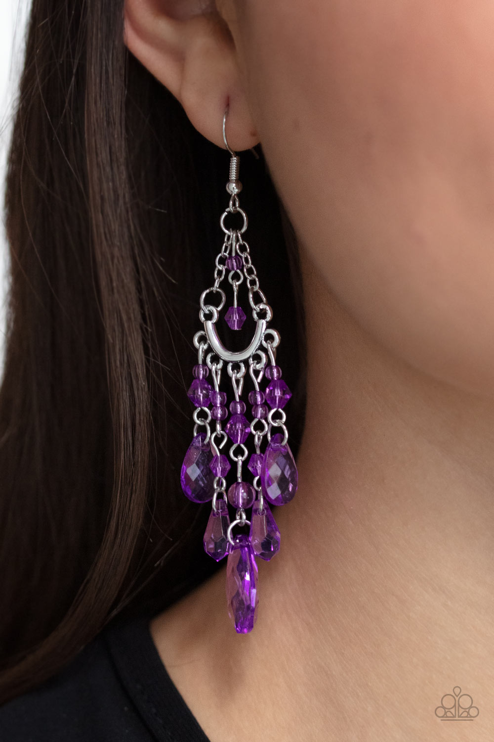 Paparazzi Accessories ✽Paid Vacation - Purple Earrings✽Flat Rate Ship $4.50✽