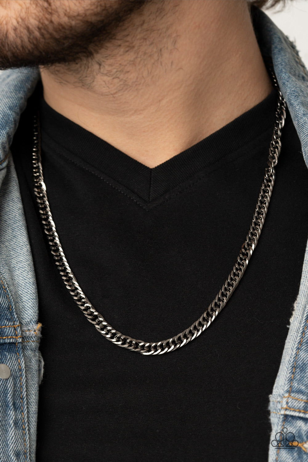 Paparazzi Accessories ❋Valiant Victor - Black Mens Necklace❋ Flat Rate Ship $4.50❋
