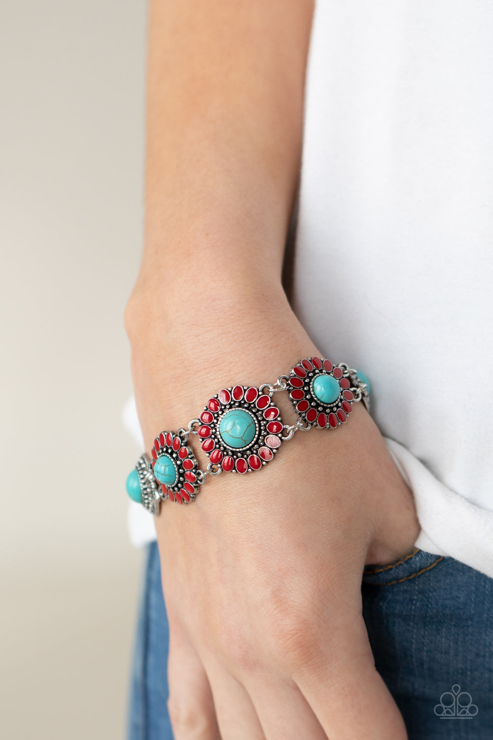 Paparazzi Accessories ❋Bodaciously Badlands - Red Bracelet❋ Flat Rate Ship $4.50❋ - Blingflingbykat