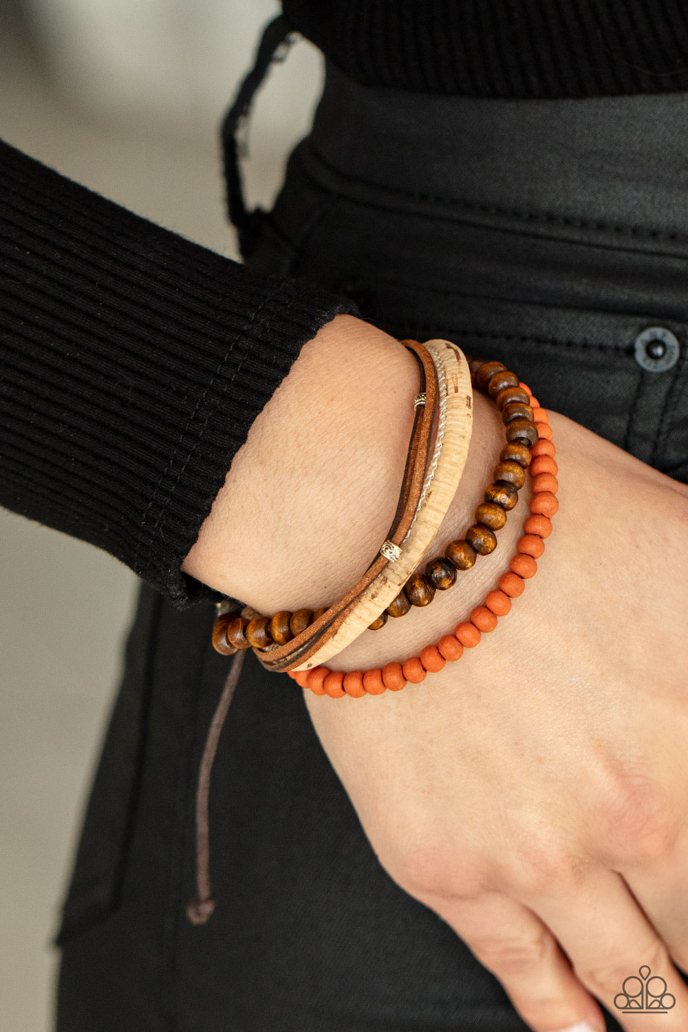 Paparazzi Accessories ✽STACK To Basics - Orange Bracelet✽Flat Rate Ship $4.50✽