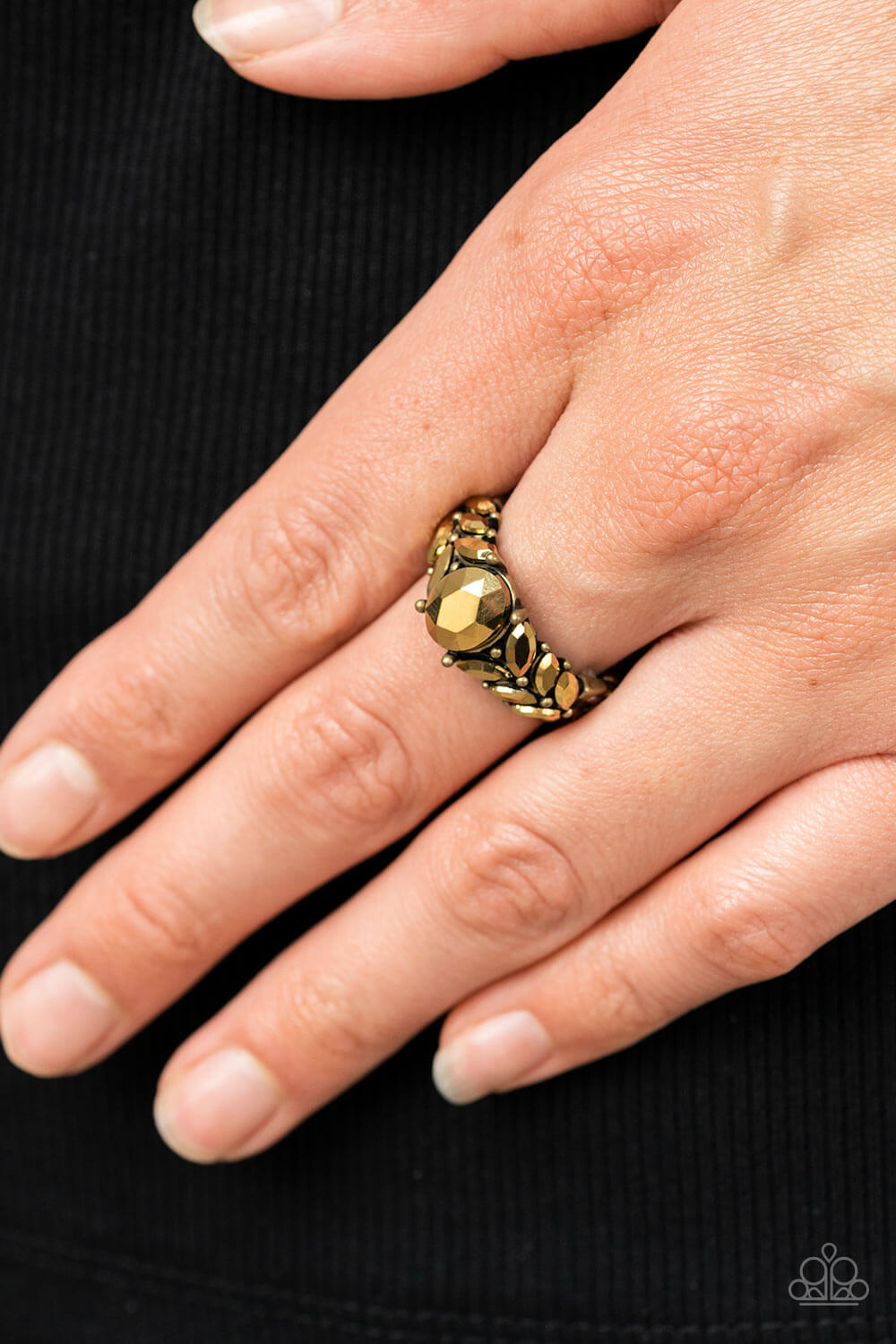 Paparazzi Accessories ❋Smooth Smolder - Brass Ring❋ Flat Rate Ship $4.50❋ - Image #2