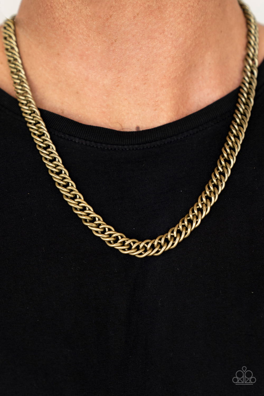 Paparazzi Accessories ❋Winners Circle - Brass Mens Necklace❋ Flat Rate Ship $4.50❋