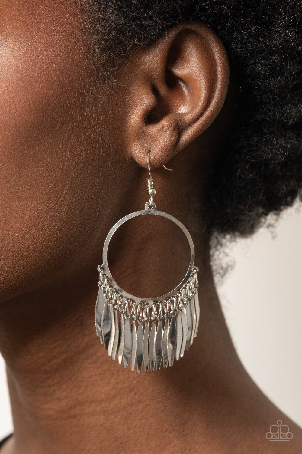 Paparazzi Accessories ❋Radiant Chimes - Silver Earrings❋ Flat Rate Ship $4.50❋