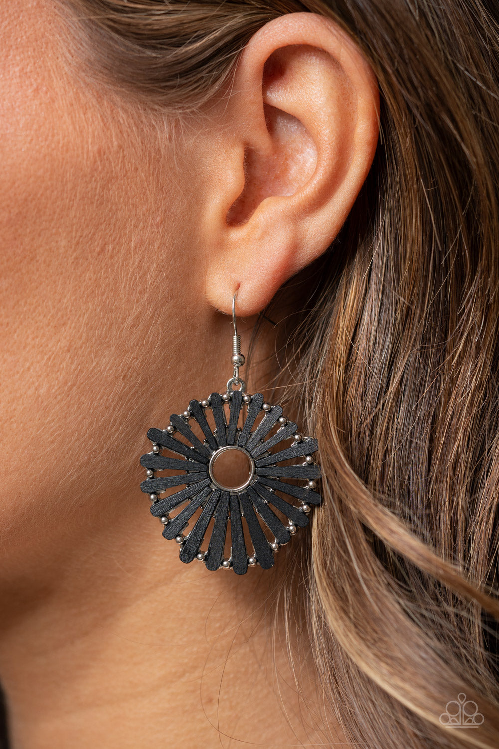 Paparazzi Accessories ❋SPOKE Too Soon - Black Earrings❋ Flat Rate Ship $4.50❋