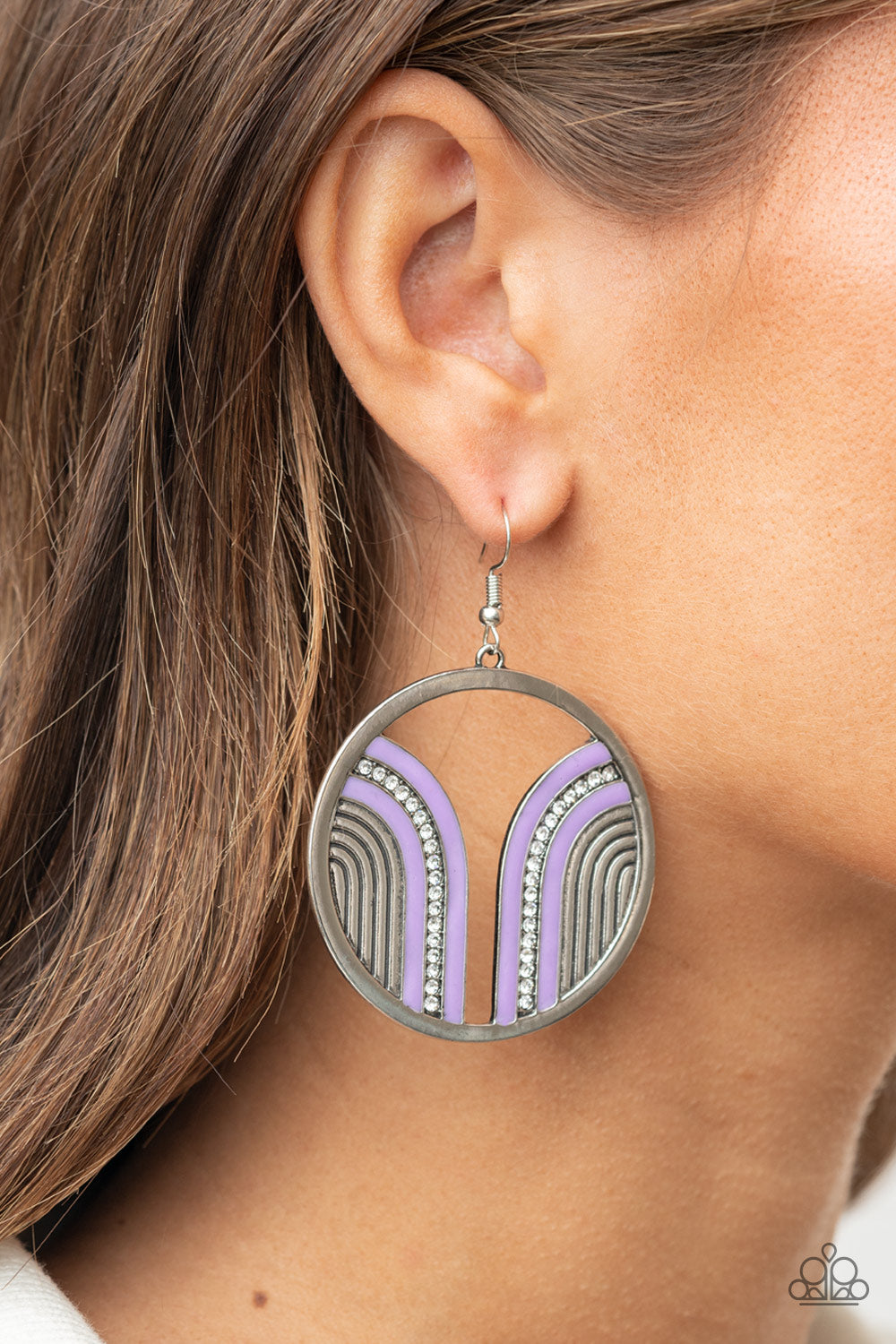 Paparazzi Accessories ✽Delightfully Deco - Purple Earrings✽Flat Rate Ship $4.50✽