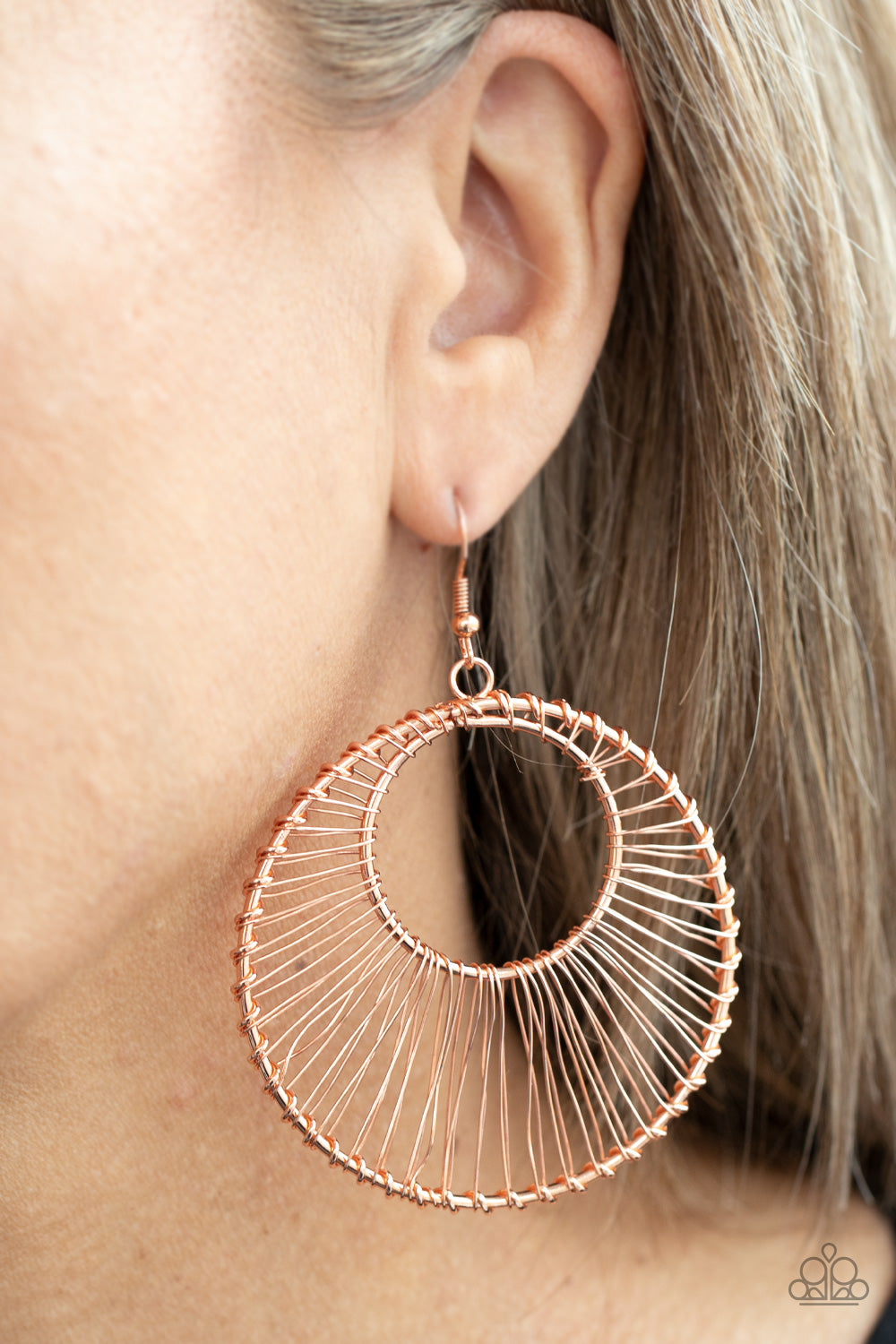 Paparazzi Accessories ✽Artisan Applique - Copper Earrings✽Flat Rate Ship $4.50✽