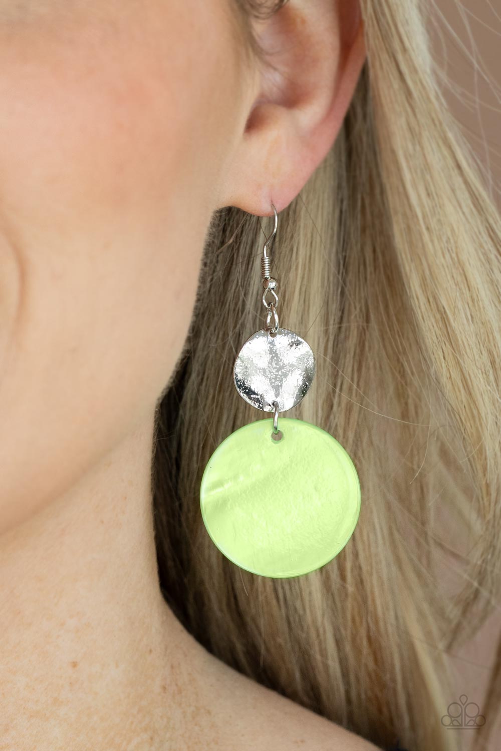 Paparazzi Accessories ✽Opulently Oasis - Green Earrings✽Flat Rate Ship $4.50✽