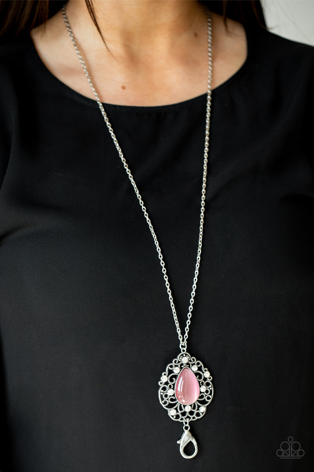 Paparazzi Accessories ✽Bewitched Beam - Pink Lanyard✽Flat Rate Ship $4.50✽