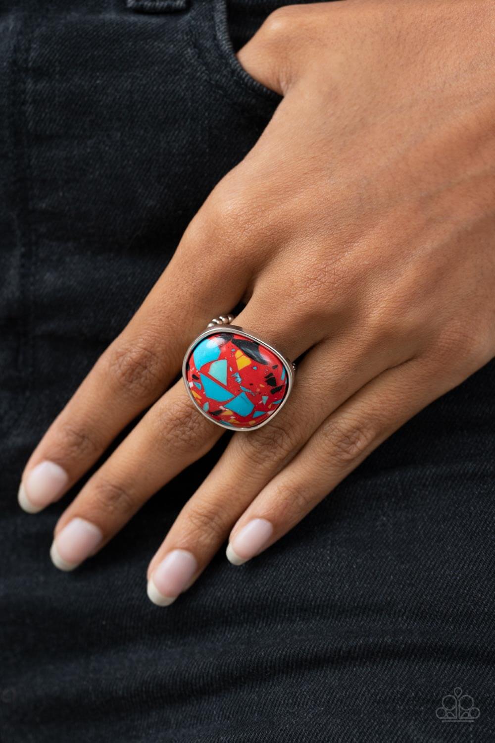 Paparazzi Accessories ❋Aesthetically Authentic - Red Ring❋ Flat Rate Ship $4.50❋ - Image #2