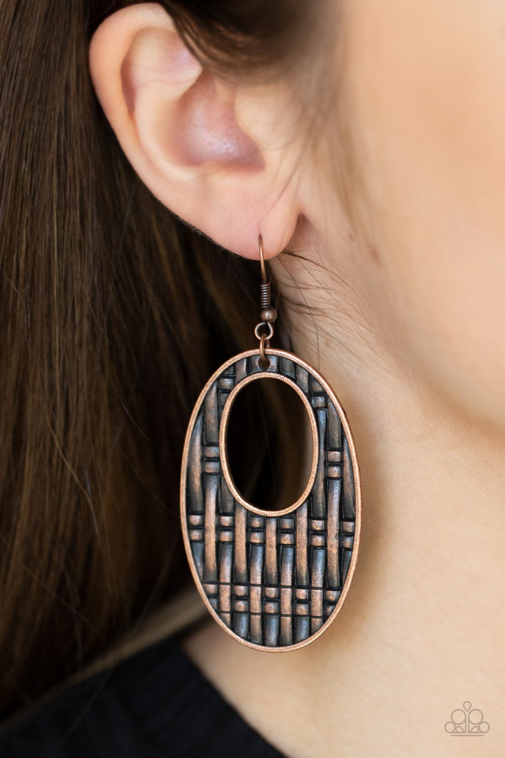 Paparazzi Accessories ❋Engraved Edge - Copper Earrings❋ Flat Rate Ship $4.50❋