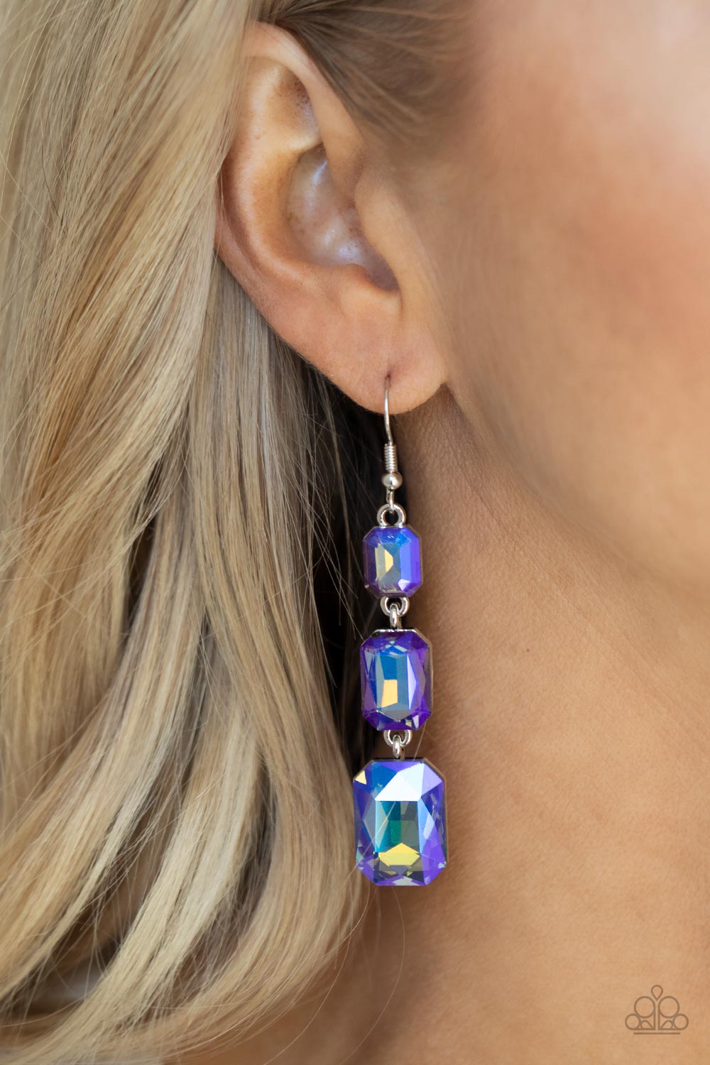 Paparazzi Accessories ❋Cosmic Red Carpet - Blue Earrings❋ Flat Rate Ship $4.50❋
