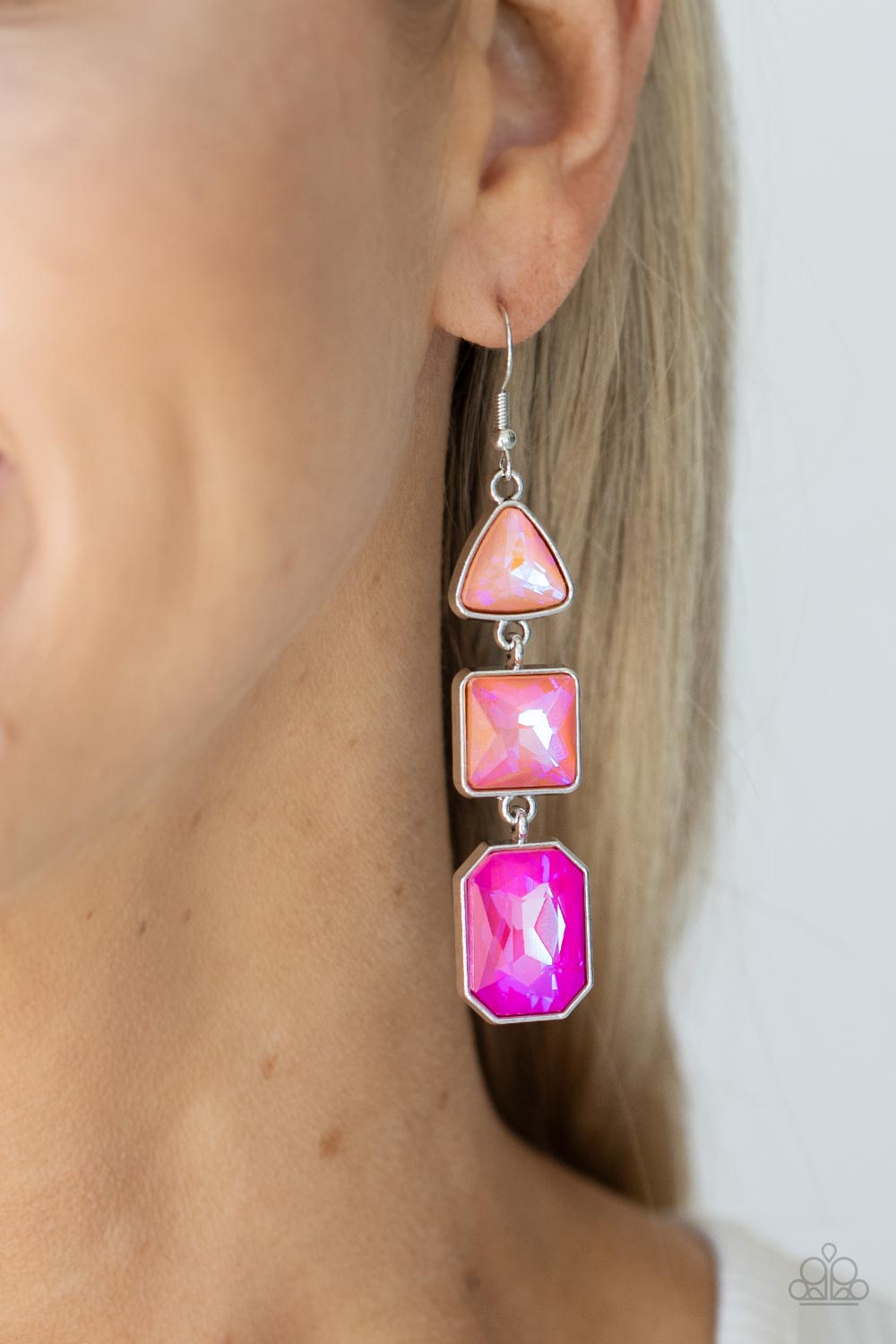 Paparazzi Accessories ❋Cosmic Culture - Pink Earrings❋ Flat Rate Ship $4.50❋
