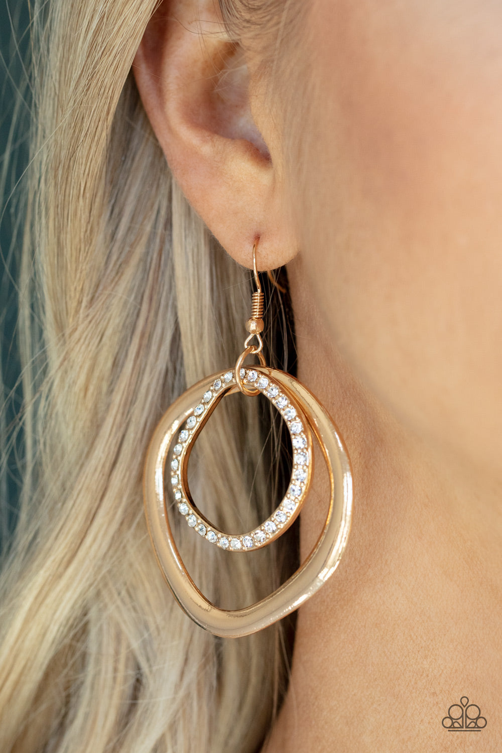 Paparazzi Accessories ❋Spinning With Sass - Gold Earrings❋ Flat Rate Ship $4.50❋