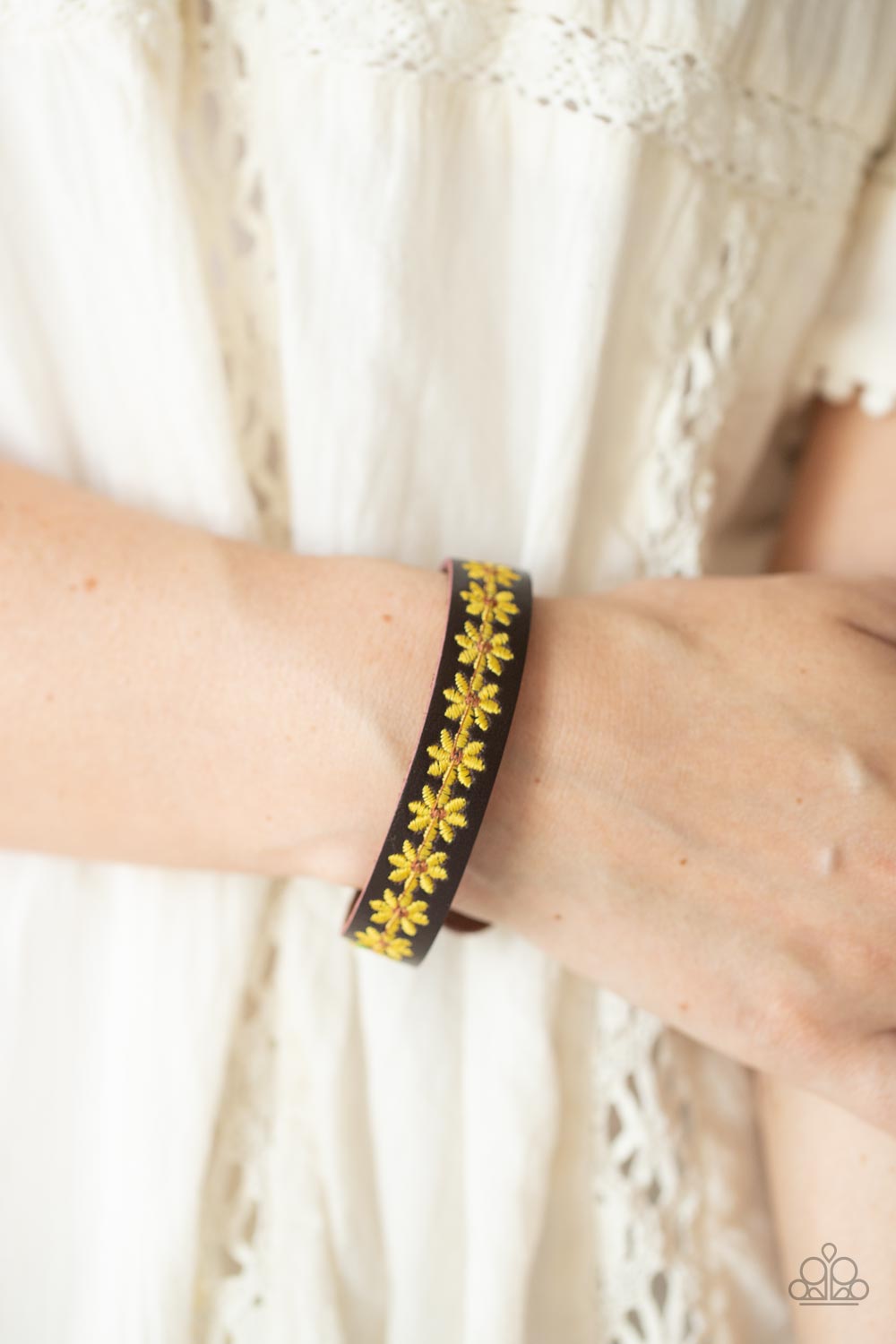 Paparazzi Accessories ❋Wildflower Wayfarer - Yellow Bracelet❋ Flat Rate Ship $4.50❋