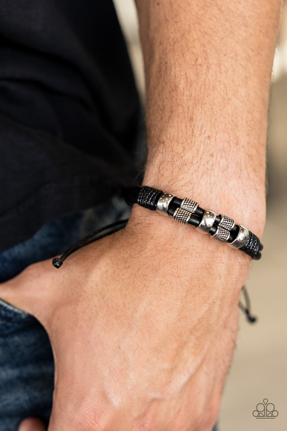 Paparazzi Accessories ❋Urban Cattle Drive - Black Bracelet❋ Flat Rate Ship $4.50❋
