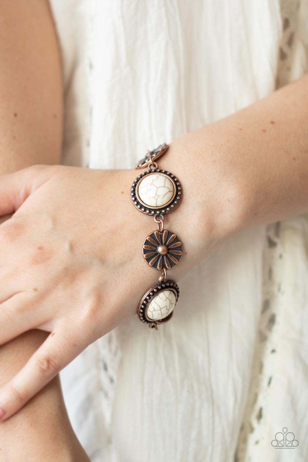 Paparazzi Accessories ❋Fredonia Flower Patch - Copper Bracelet❋ Flat Rate Ship $4.50❋