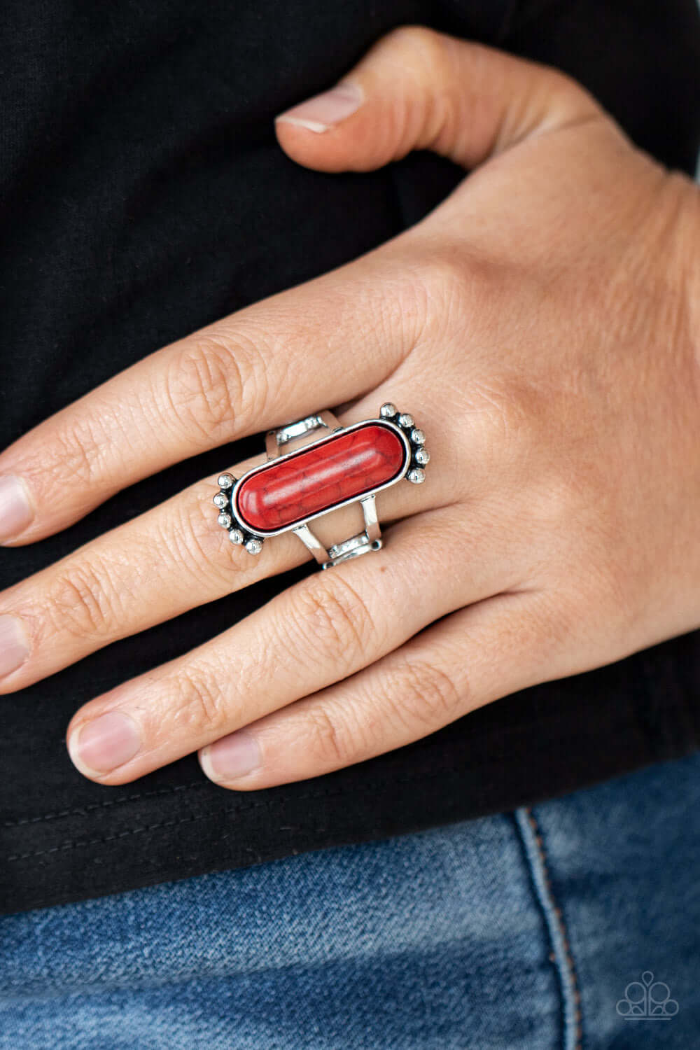 Paparazzi Accessories ❋​​​Ranch Relic - Red Ring❋ Flat Rate Ship $4.50❋